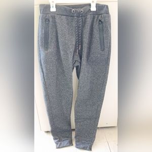 Grey Sweatpants with Zipper Pockets